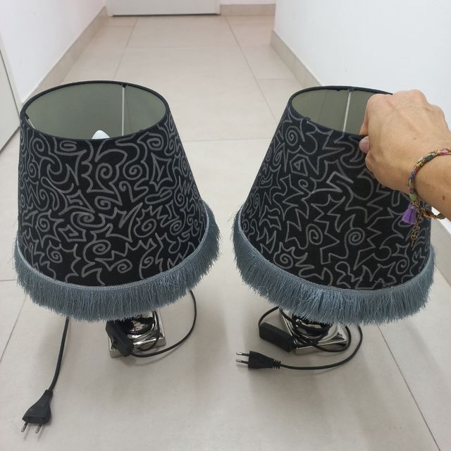 2 lampade da comodino fai da te