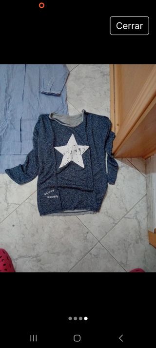 Lote de 3 prendas: sudaderas y camisa