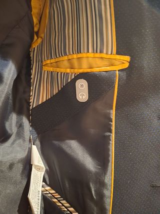 Americana azul con microestampado
