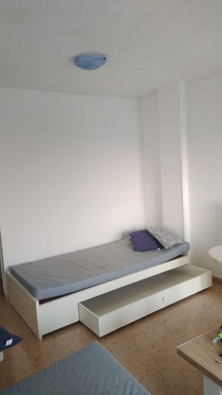Estructura cama madera maciza 80x190