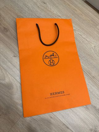 Bolsa de compras Hermes naranja