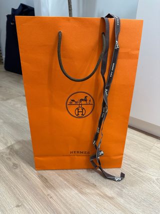 Bolsa de compras Hermes naranja