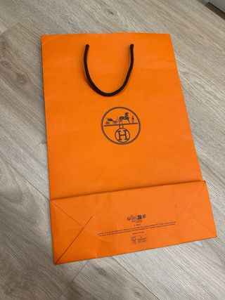 Bolsa de compras Hermes naranja