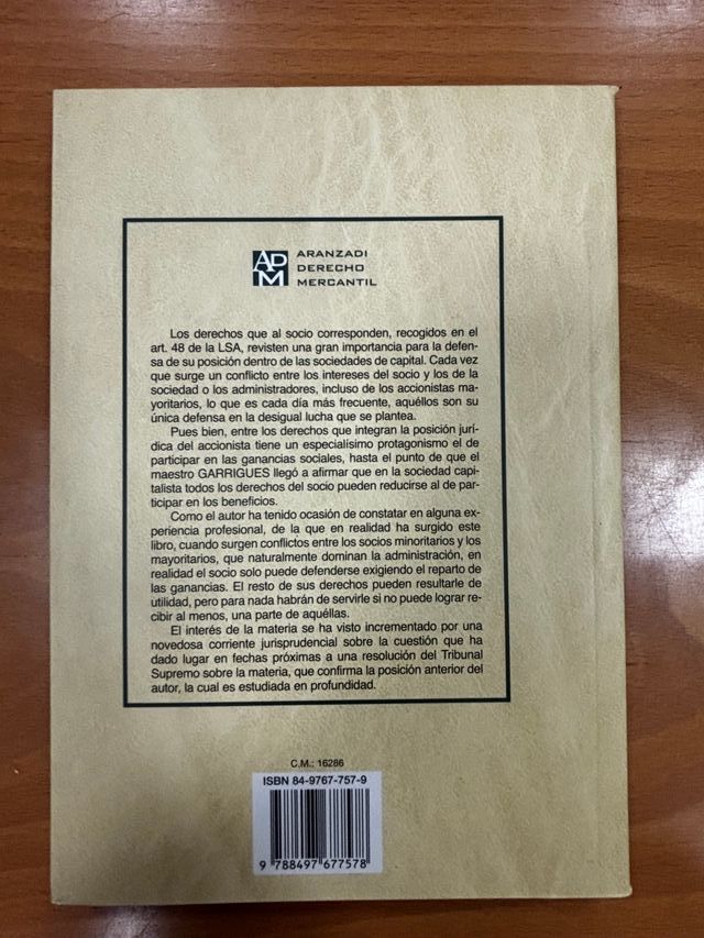 El derecho a participar en el reparto de las ga...