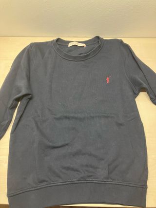 Sudadera azul marino con Logo de Polo