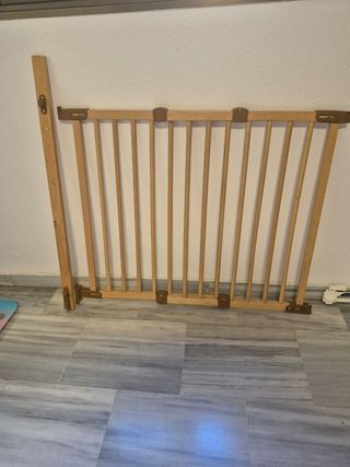 Barrera de seguridad de madera