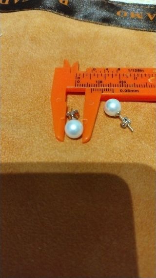 Orecchini perle bianche e oro bianco 18k