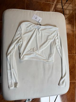 Top Pura Vida Blanco Manga Larga