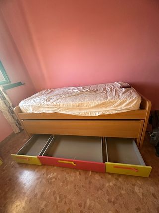 Cama nido con 3 cajones