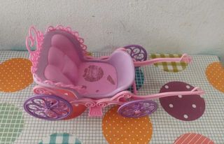 Cochecito de muñecas rosa y morado - gratis