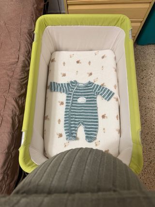 Mini Cuna de bebé 2 en 1: Moisés y Mecedora