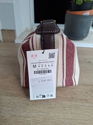 Bolso tejido rayas