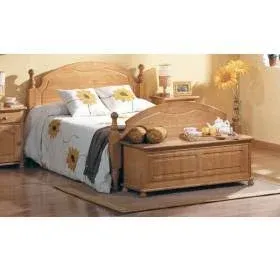 Estructura cama madera maciza 135/150x190