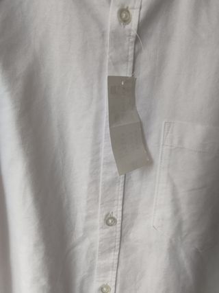 Camisa Oxford Kiabi Blanca Talla L Hombre Alto