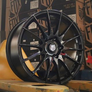 LLANTAS 18 PULGADAS FOX FX004 NEGRO BRILLO.