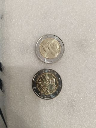 Lote 4 monedas 2€ conmemorativas Reserva Luis M.