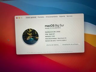 MacBook Air M1 13” Plata 2020