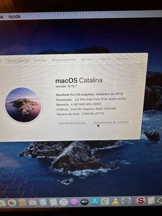 MacBook Pro 13 2012 Plata - Teclado/Trackpad