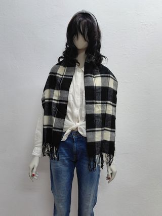 Fular a cuadros mujer