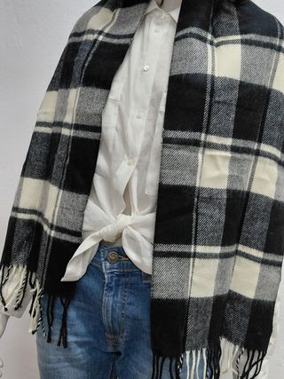 Fular a cuadros mujer