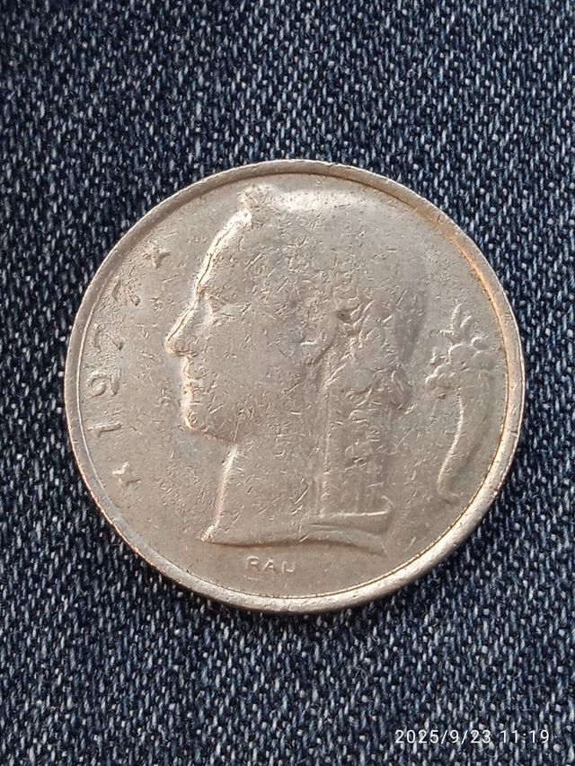 Lote de 5 Monedas Bélgica