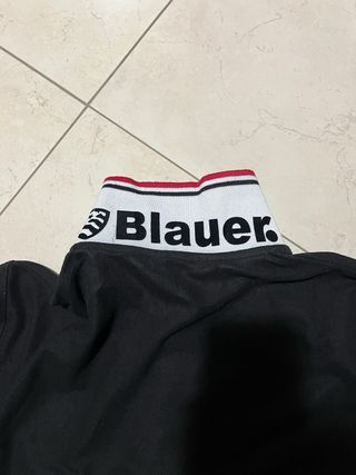 Polo Blauer nero con stemma USA