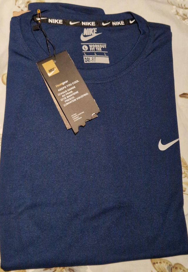 Camiseta Nike Dri-Fit Talla L Azul