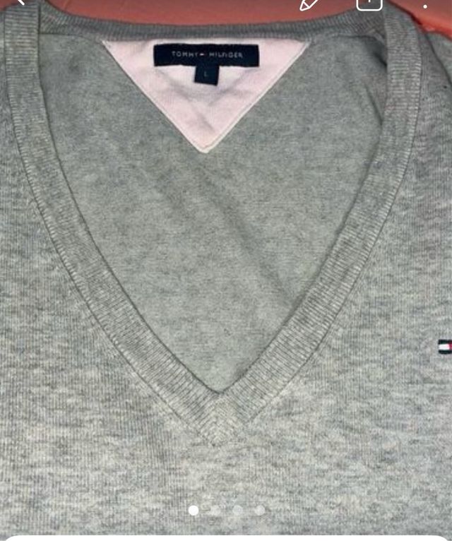 Jersey Tommy Hilfiger Gris Talla L