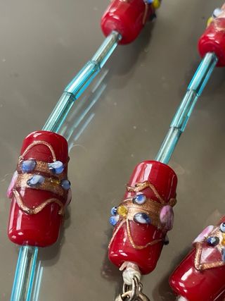 Collana vintage lavorazione vetro Murano