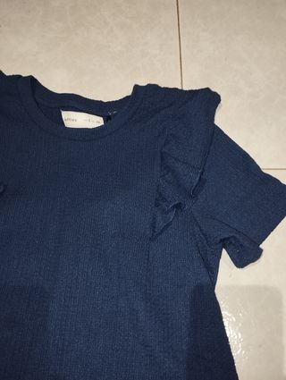Camiseta premamá azul talla M