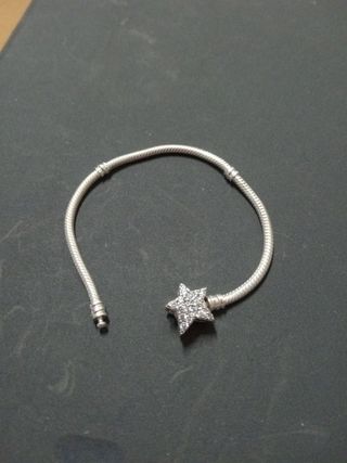 Pulsera Pandora Estrella Brillante Plata.Sin charm
