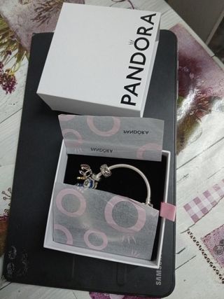 Pulsera Pandora Estrella Brillante Plata.Sin charm