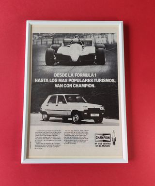 Champion cuadro cartel publicidad