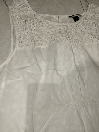 Blusa premamá H&M Blanca Talla XL