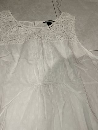 Blusa premamá H&M Blanca Talla XL
