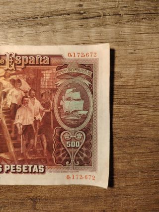 Billete 500 pesetas 25 abril 1931