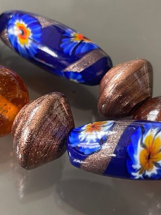 Collana in vetro di Murano