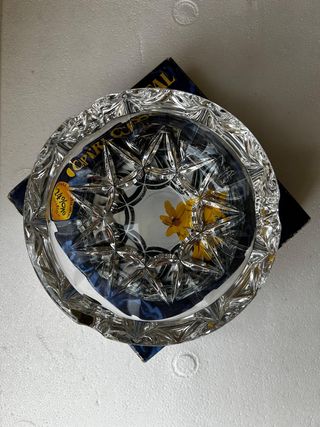 Posacenere in cristallo lavorato