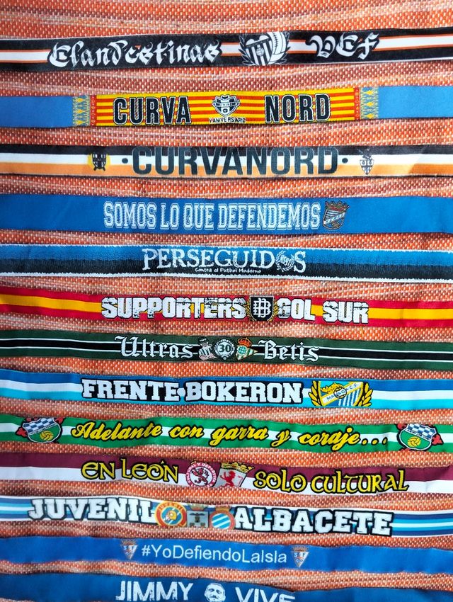 Pulseras tela de grupos ultras España