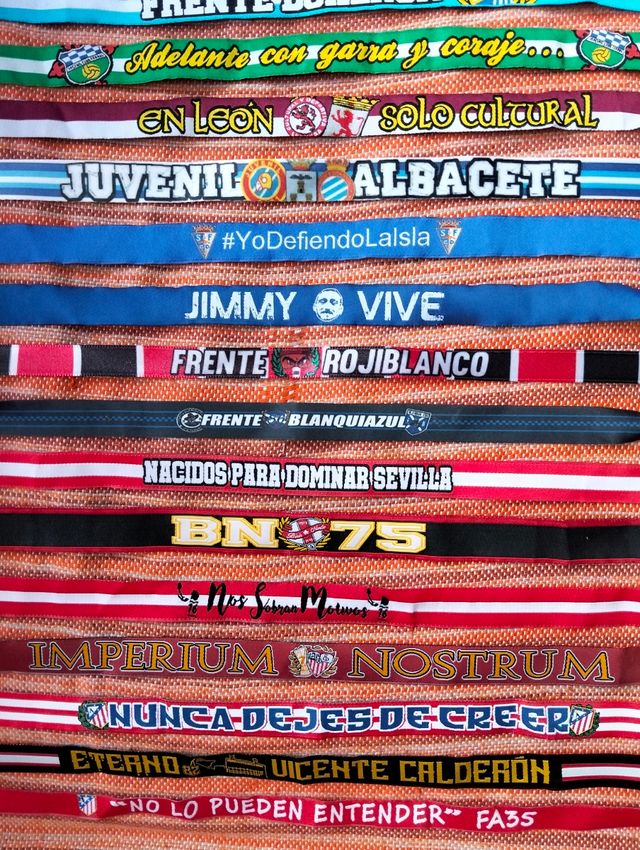 Pulseras tela de grupos ultras España