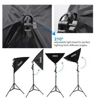 Kit Estúdio Fotográfico Completo Iluminação Fundos