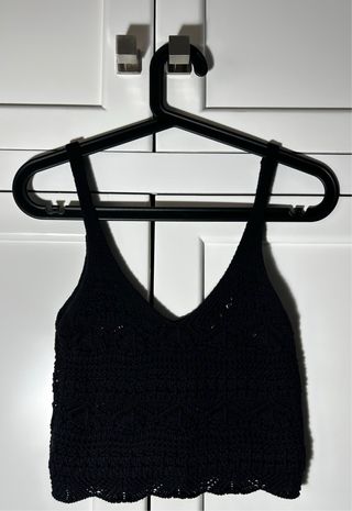 Conjunto Top y Short Stradivarius Negro
