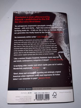 Fight Club/Club de la lucha Libro (inglés)