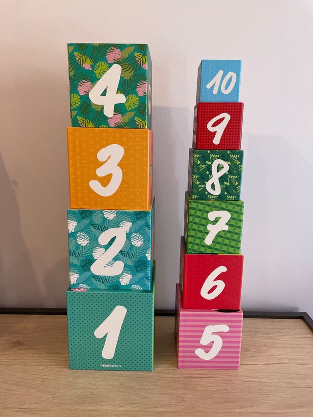 Cubos apilables números Imaginarium