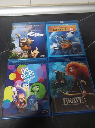 lote 4 Películas Disney Pixar Blu-ray Español