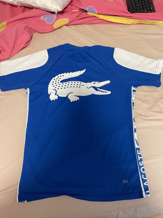 Camiseta Lacoste Azul Cocodrilo