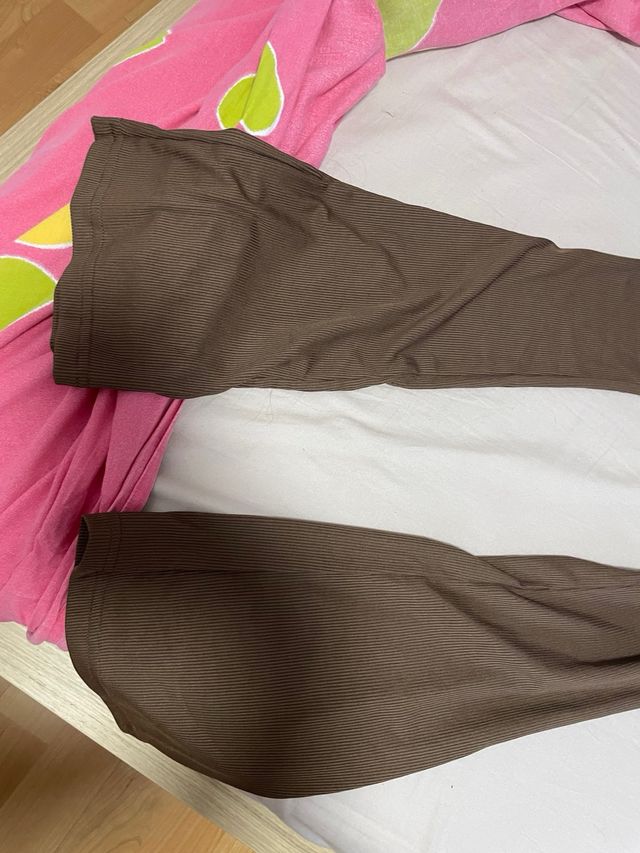 Pantalones campana marrones