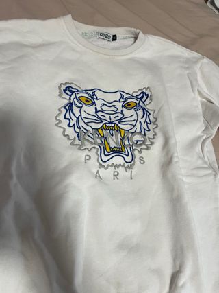 Sudadera Kenzo Tiger Crewneck Blanca Talla M