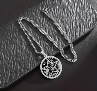 Collar  Tetragrámaton Unisex Acero inoxidable 