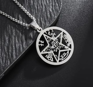 Collar  Tetragrámaton Unisex Acero inoxidable 